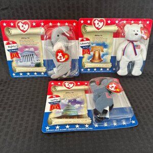 Ty X McDonald's Teenie American Trio Beanie Babies (2000)